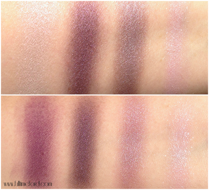 Lavender lust vs violet dusk swatch