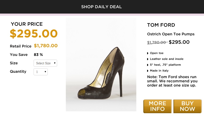 TOM FORD Ostrich Open Toe Pumps ($295, originally $1,780) featured image